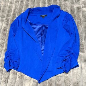 Torrid Vibrant Blue Ruched Blazer